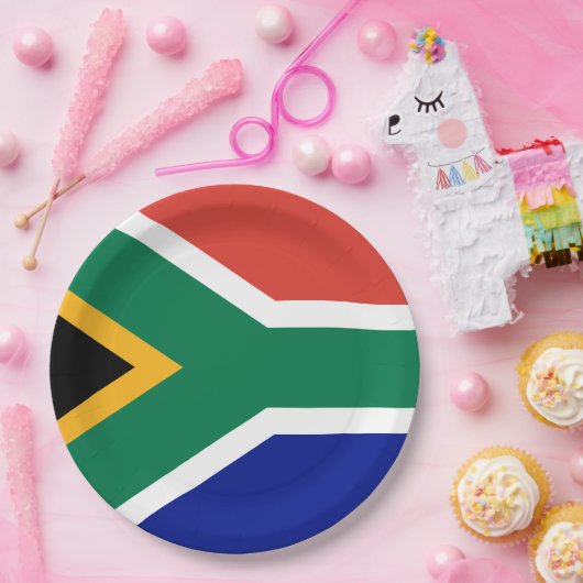 Südafrikanische Flagge Pappteller (Party)