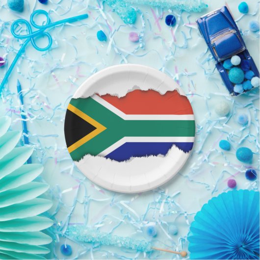 Südafrikanische Flagge Pappteller (Party)