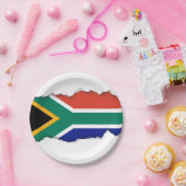 Südafrikanische Flagge Pappteller (Party)
