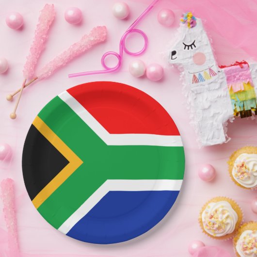 Südafrikanische Flagge Pappteller (Party)