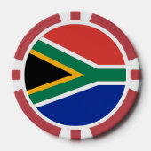 Südafrikanische Flagge Pokerchips (Vorderseite)