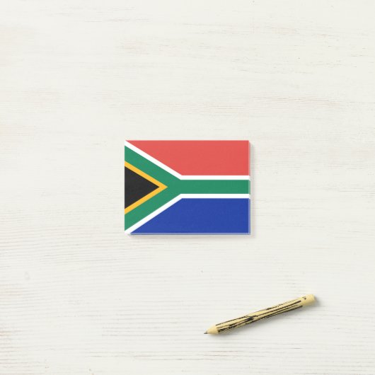 Südafrikanische Flagge Post-it Klebezettel (Auf Schreibtisch)