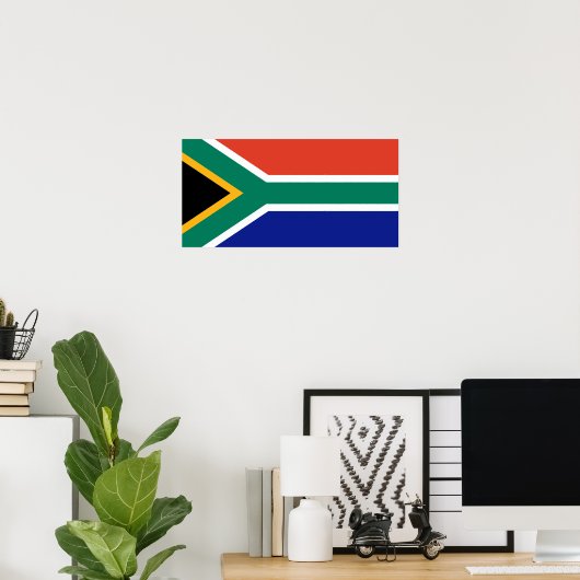 Südafrikanische Flagge Poster (Heimbüro)