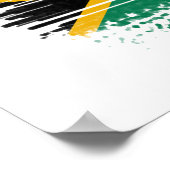 Südafrikanische Flagge Poster (Ecke)