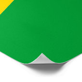 Südafrikanische Flagge Poster (Ecke)