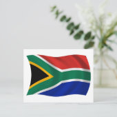 Südafrikanische Flagge Postkarte (Stehend Vorderseite)