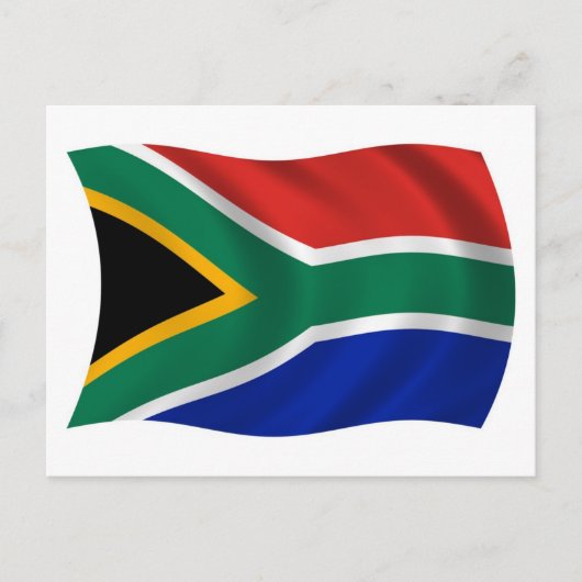 Südafrikanische Flagge Postkarte (Vorderseite)