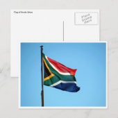 Südafrikanische Flagge Postkarte (Vorne/Hinten)