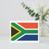 Südafrikanische Flagge Postkarte (Stehend Vorderseite)