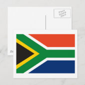 Südafrikanische Flagge Postkarte (Vorne/Hinten)
