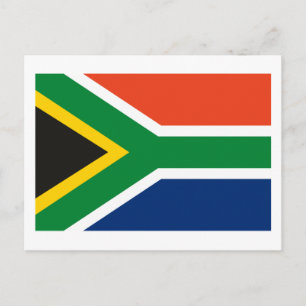 Südafrikanische Flagge Postkarte