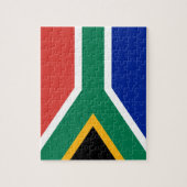 Südafrikanische Flagge Puzzle (Vertikal)