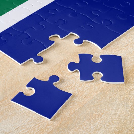 Südafrikanische Flagge Puzzle (Seite)
