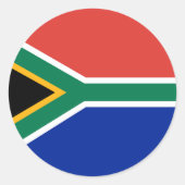 Südafrikanische Flagge Runder Aufkleber (Vorderseite)