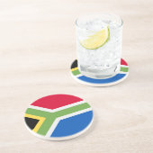 Südafrikanische Flagge Sandstone-Untersetzer Getränkeuntersetzer (Seite)