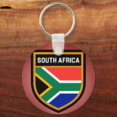 Südafrikanische Flagge Schlüsselanhänger (Vorderseite)