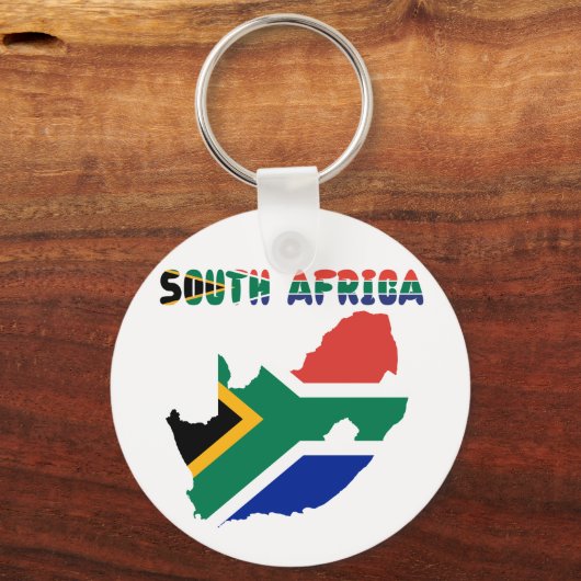 Südafrikanische Flagge Schlüsselanhänger (Vorderseite)