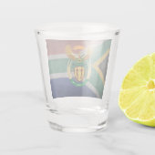 Südafrikanische Flagge Schnapsglas (Rückseite)