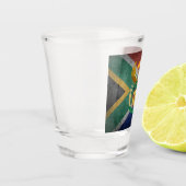 Südafrikanische Flagge Schnapsglas (Links)