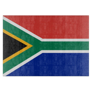 Südafrikanische Flagge Schneidebrett