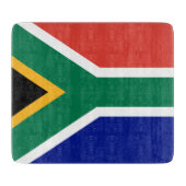 Südafrikanische Flagge Schneidebrett (Vorderseite)