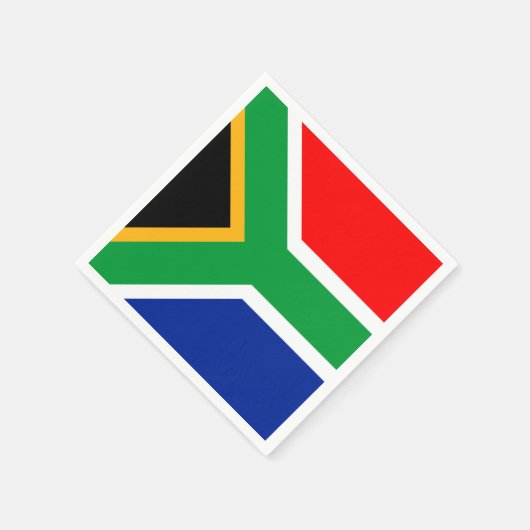 Südafrikanische Flagge Serviette (Ecke)