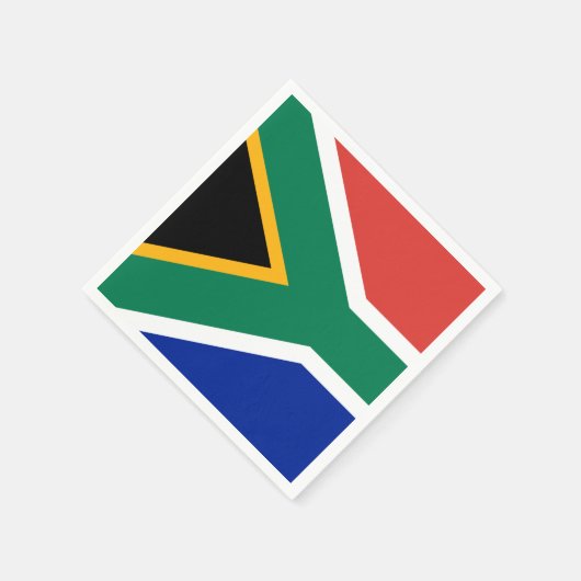 Südafrikanische Flagge Serviette (Ecke)