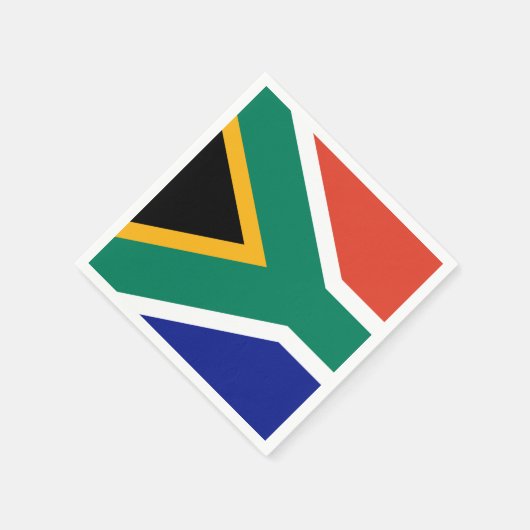 Südafrikanische Flagge Serviette (Ecke)