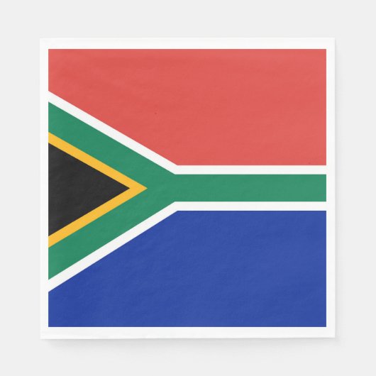 Südafrikanische Flagge Serviette (Vorderseite)