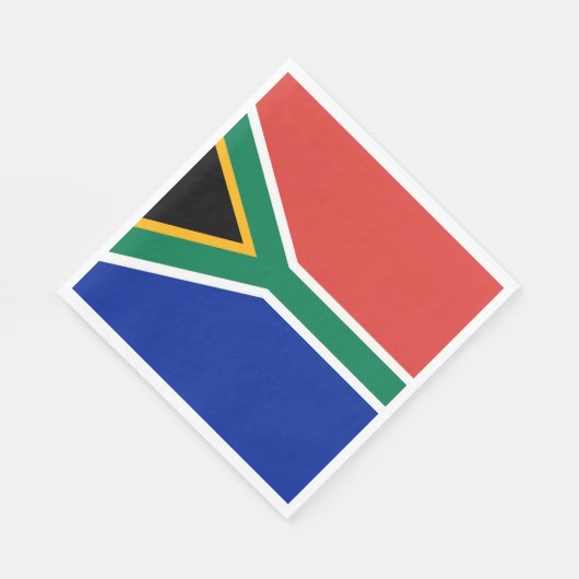 Südafrikanische Flagge Serviette (Ecke)