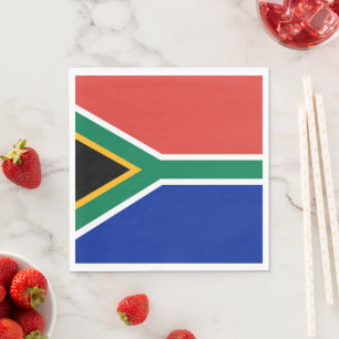 Südafrikanische Flagge Serviette