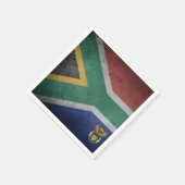Südafrikanische Flagge Serviette (Ecke)