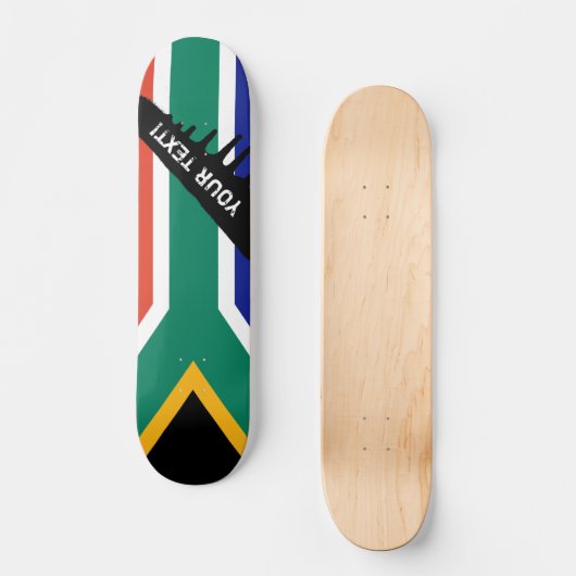 Südafrikanische Flagge Skateboard (Vorderseite)