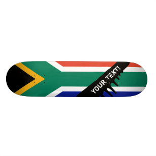 Südafrikanische Flagge Skateboard