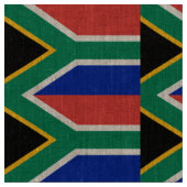 Südafrikanische Flagge Stoff (Nahaufnahme)