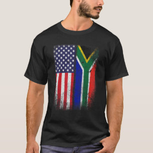 Südafrikanische Flagge Südafrika USA T-Shirt
