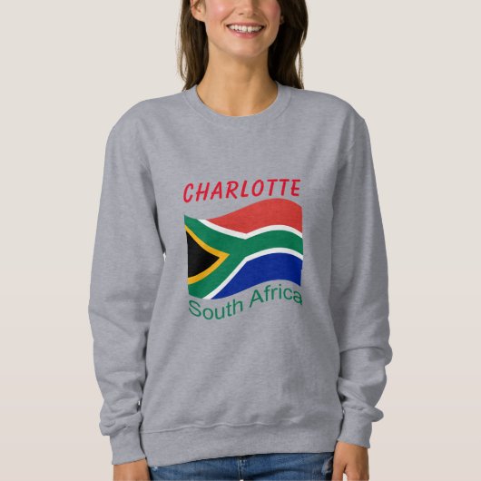 Südafrikanische Flagge Sweatshirt (Vorderseite)
