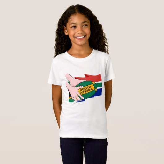 Südafrikanische Flagge T-Shirt (Vorne ganz)