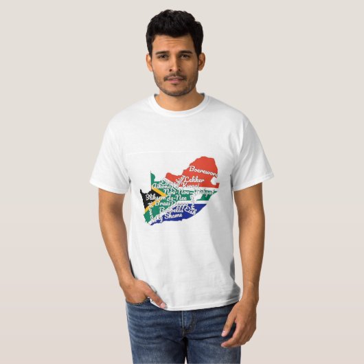 Südafrikanische Flagge T-Shirt (Vorne ganz)