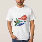 Südafrikanische Flagge T-Shirt (Vorderseite)