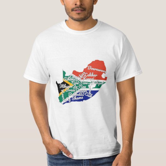 Südafrikanische Flagge T-Shirt (Vorderseite)