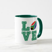 Südafrikanische Flagge Tasse (VorderseiteRechts)