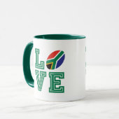 Südafrikanische Flagge Tasse (Vorderseite Links)