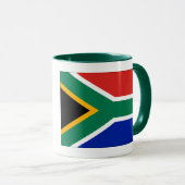 Südafrikanische Flagge Tasse (VorderseiteRechts)