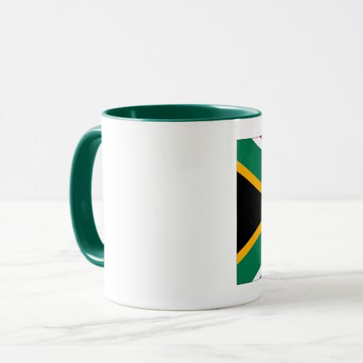Südafrikanische Flagge Tasse (Vorderseite Links)