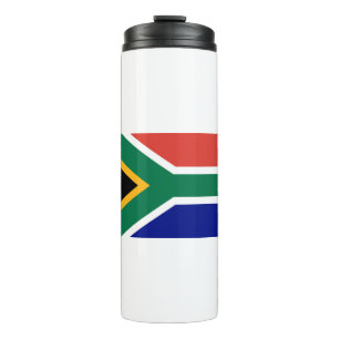 Südafrikanische Flagge Thermosbecher