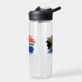 Südafrikanische Flagge Trinkflasche (Links)