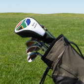 Südafrikanische Flagge und Mit Monogramm Golf Club Headcover (In SItu)