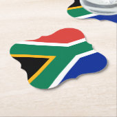 Südafrikanische Flagge Untersetzer (angewinkelt)