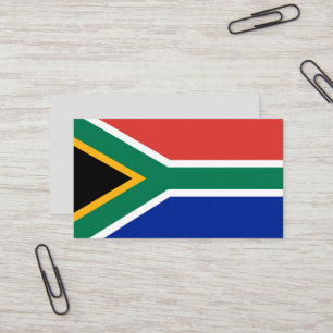 Südafrikanische Flagge Visitenkarte